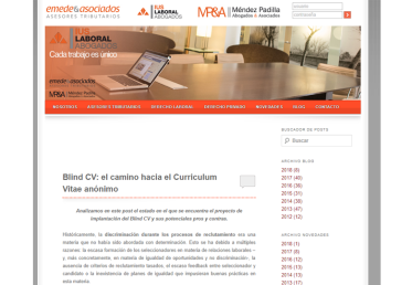 Emede & Asociado Blind CV: El camino hacia el Curriculum Vitae anónimo – Febrero 2018