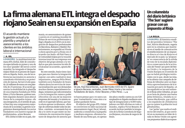 etl global integra a seain