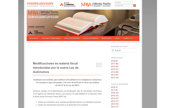 ‘Fiscalidad de la nueva Ley de Autónomos’ En el blog de Emede -ETL GLOBAL – Febrero 2018
