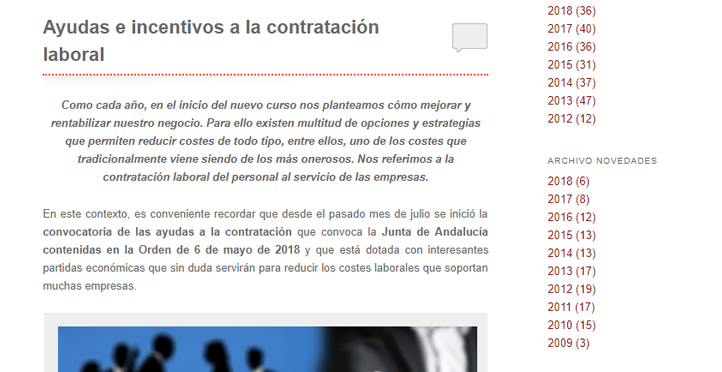 Incentivos y ayudas a la contratación laboral